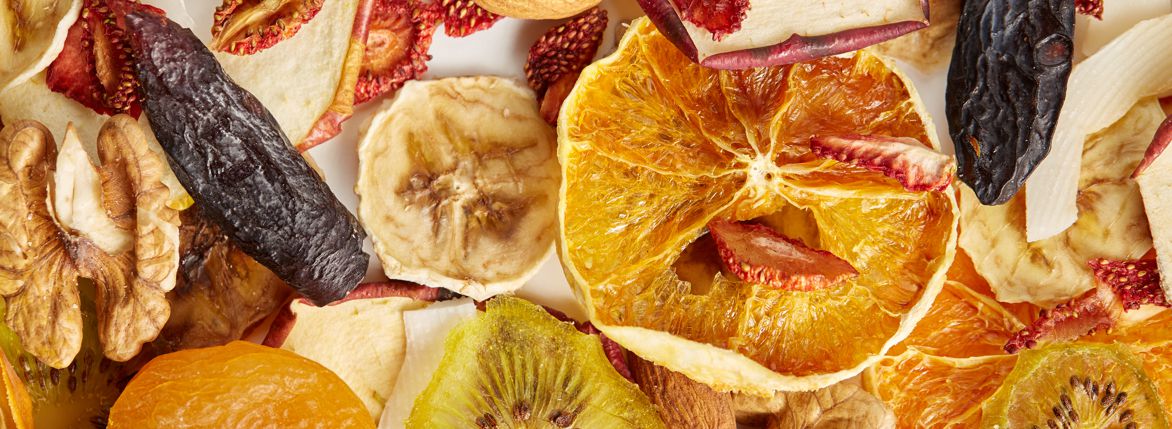 Sun-dried fruit and vegetables for consumers and retailers